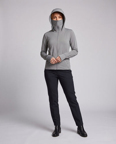 Damen technische Trainingsjacke mit integrierter Sonnenschutzfunktion EB