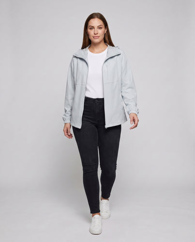 Damen Winddichte Freizeitjacke mit innovativem Kapuzendesign und atmungsaktiven Einsätzen EB
