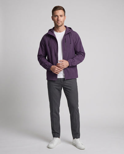 Herren leichte Windjacke mit atmungsaktiven Einsätzen EB