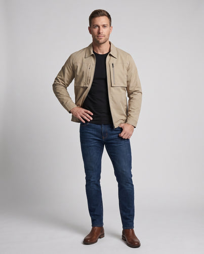 Herren nan leichte Arbeitskühljacke mit dualen Lüftereinsätzen, Powerbankfach und wasserabweisendem Material EB