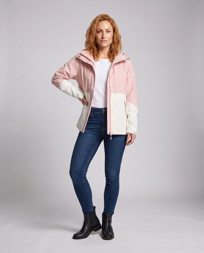 Damen funktionale Outdoor-Jacke mit verstellbarer Kapuze EB