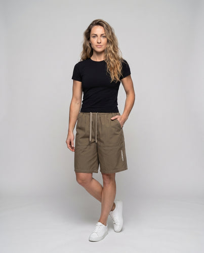 Damen lässige Sportshorts mit elastischem Bund EB