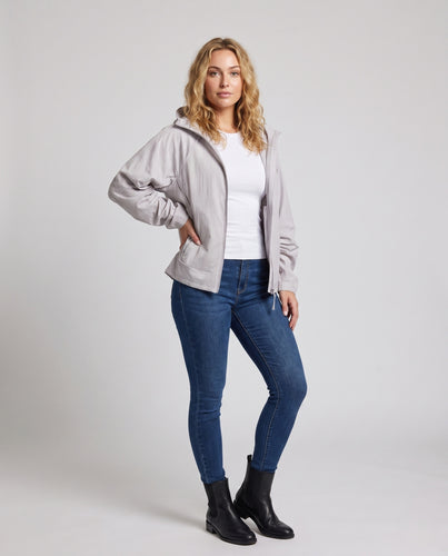 Damen leichte Outdoor-Jacke mit Kapuze EB