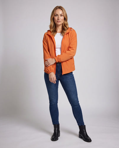Damen leichte Outdoor-Windjacke mit verstellbarem Kragen EB