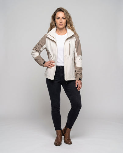 Damen moderne Funktionsjacke mit kapuze und verstellbaren Elementen EB