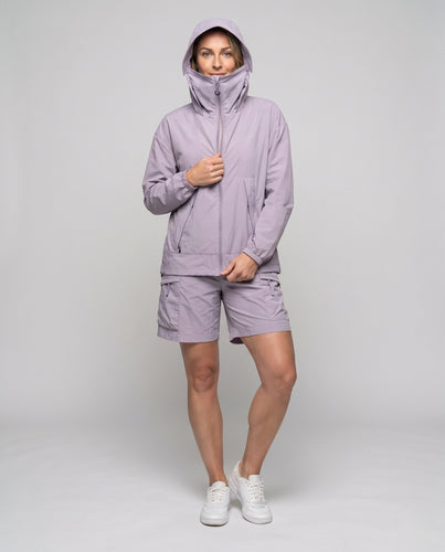 Damen multifunktionale Sommerjacke mit integrierter Kapuze und Belüftung EB