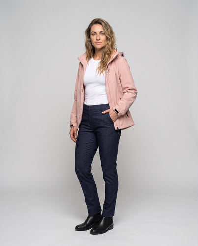Damen multifunktionale wetterfeste Jacke mit abnehmbarer Kapuze EB