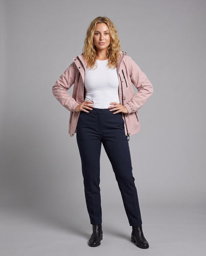 Damen Sportjacke mit verstellbarem Kragen und atmungsaktiven Einsätzen EB
