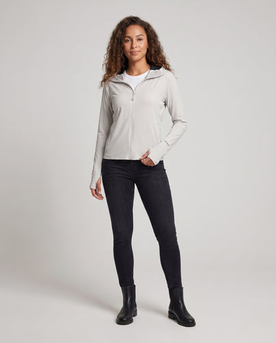 Damen technische Kapuzenjacke mit UV-Schutz EB