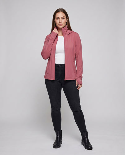 Damen technische Outdoor-Jacke mit extensiblem Kapuzen-Design EB