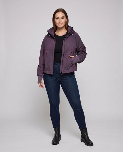 Damen technische Übergangsjacke mit verstellbarem Kragen und atmungsaktiven Einsätzen EB