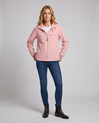 Damen technische Windbreaker-Jacke mit verstellbarer Kapuze EB