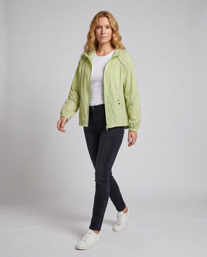 Damen ultraleichte Atmungsaktive Jacke mit Kapuze EB