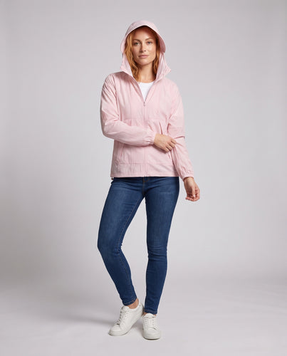 Damen UV-Schutzjacke mit atmungsaktiver Membran und verstellbarer Kapuze R&B