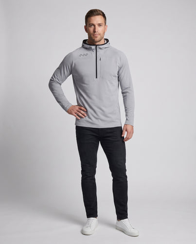 Herren atmungsaktive Trainingsjacke mit Kängurutasche R&B