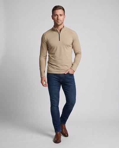 Herren Funktionsshirt mit Stehkragen und UV-Schutz R&B