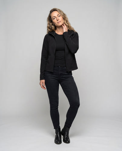 Women's sporty premium zip jacket R&B
