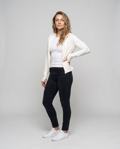 Women’s sporty zip jacket with functional design R&B