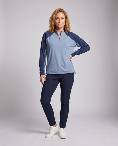 Damen atmungsaktive Sportjacke mit Reißverschluss R&B