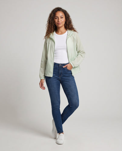 Damen atmungsaktive UV-Schutzjacke mit verstellbarer Kapuze R&B