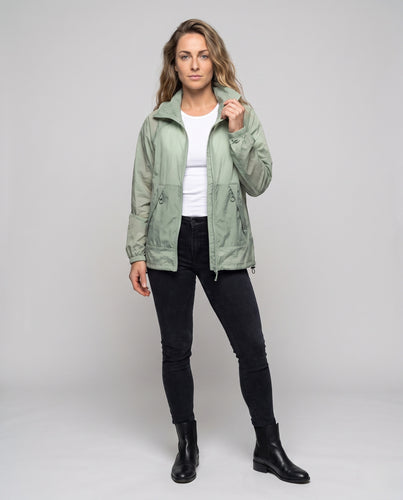 Damen funktionale Regenjacke mit atmungsaktiver Membran R&B