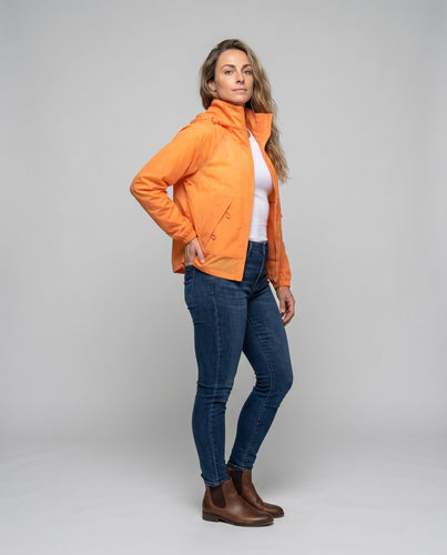 Damen funktionale UV-Schutzjacke mit atmungsaktivem Design und verstellbarer Kapuze R&B