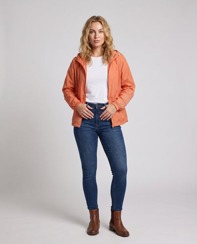Damen Leichte Softshell-Jacke mit verstellbarer Kapuze R&B