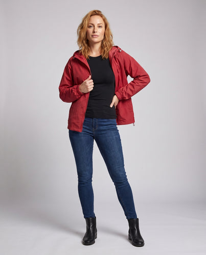 Damen leichte und atmungsaktive Kapuzenjacke R&B