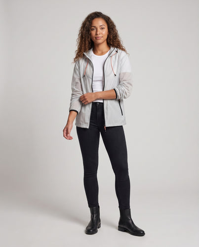 Damen leichtgewichtige Windjacke mit praktischen Taschen R&B