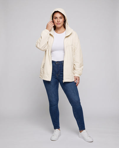Damen Reisejacke mit hochziehbarem Kragen und seitlichen Taschen R&B