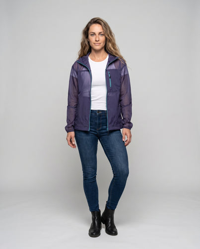 Damen ultraleichte Funktionsjacke mit praktischer Kapuze R&B