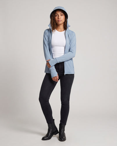 Damen UV-Schutz Jacke mit verstellbarer Kapuze R&B