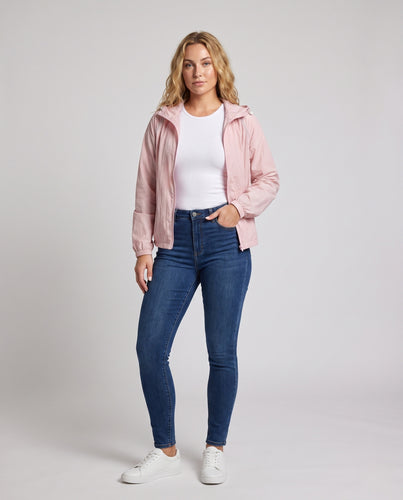 Damen UV-Schutzjacke mit atmungsaktivem Material und verstellbarer Kapuze EB