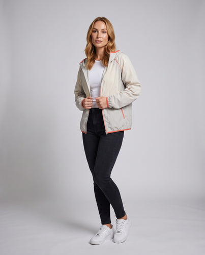 Damen winddichte und atmungsaktive UV-Schutzjacke mit praktischer Kapuze EB