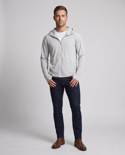Herren UV-Schutzjacke mit abnehmbarer Kapuze und atmungsaktivem Design EB