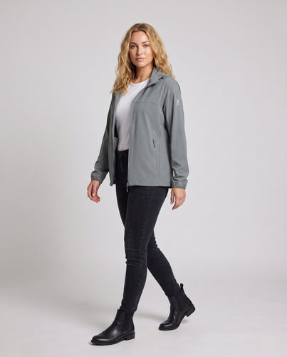 Damen nan leichte atmungsaktive UV-Schutz Kapuzenjacke mit Reißverschlusstaschen R&B
