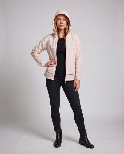 Damen nan Sonnenprotektionjacke mit Visierkapuze, perforiertem Innenfutter und praktischen Reißverschlusstaschen R&B