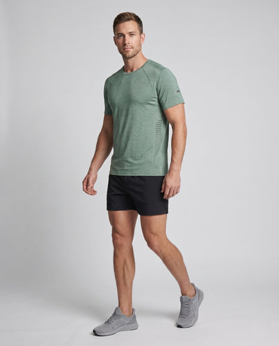 Herren nan atmungsaktives Funktionsshirt aus Mikrofaser mit reflektierenden Einsätzen R&B