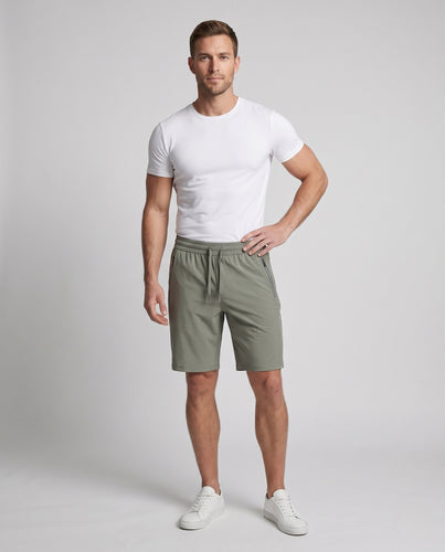 Herren nan wadenlange atmungsaktive Freizeithose mit elastischem Bund, Kordelzug und wasserabweisenden Reißverschlusstaschen R&B
