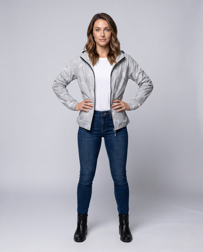 Unisex nan leichte Packbare Kapuzenjacke mit wasserabweisender DWR-Beschichtung, elastischen Bündchen und verdeckten Reißverschlusstaschen R&B