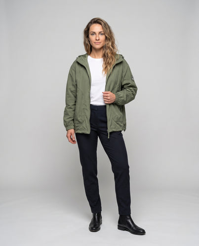 Unisex nan leichte winddichte Kapuzenjacke im Oversize-Schnitt mit verstellbarem Saum R&B