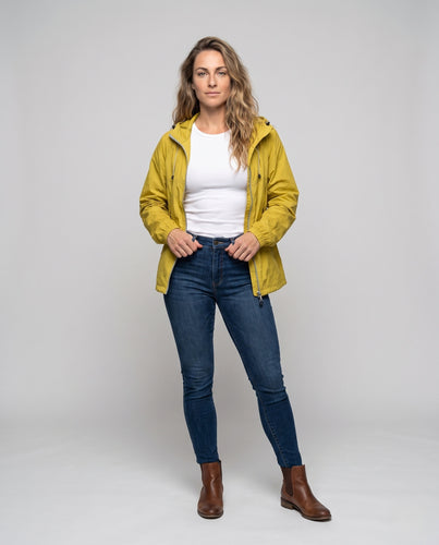 Unisex nan leichte Windjacke mit Kapuze, wasserabweisender Polyester-Nylon Mischung und verstellbarem Saum R&B