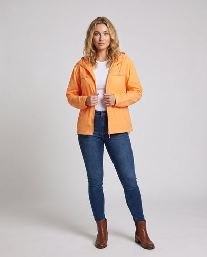 Unisex nan ultraleichte Sommer-Kapuzenjacke mit Mesh-Futter, Belüftungszonen und Packfunktion R&B