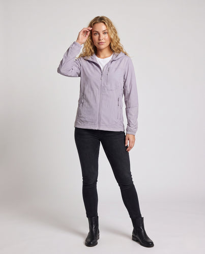 Unisex nan ultraleichte Sonnenschutz-Kapuzenjacke mit Packfunktion, Reißverschlusstaschen und atmungsaktivem Gewebe R&B