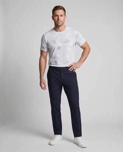Herren nan atmungsaktives Funktions-T-Shirt mit geometrischem Jacquardmuster R&B