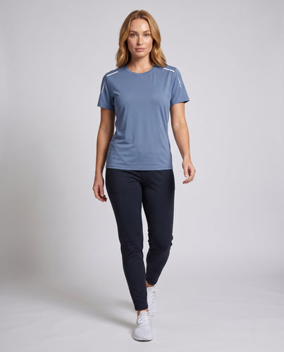 Damen atmungsaktives Sport-T-Shirt mit reflektierenden Einsätzen R&B