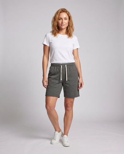 Damen bequeme Relaxed-Fit Shorts mit verstellbarem Bund R&B