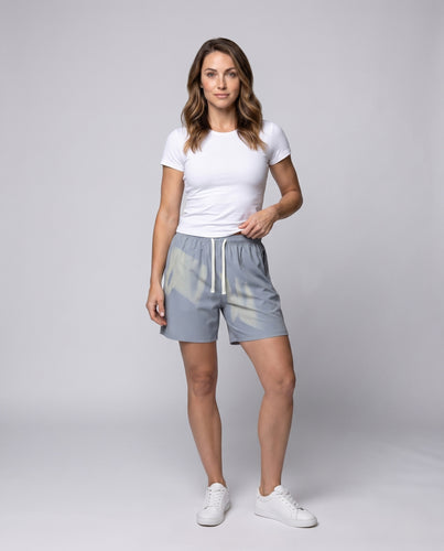 Damen Funktionale Sportshorts mit seitlichen Reißverschlusstaschen R&B