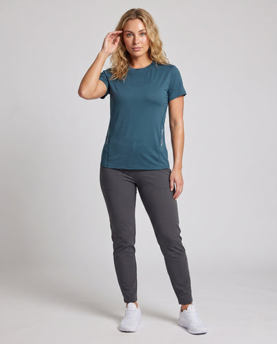 Damen sportliches Funktions-T-Shirt mit atmungsaktiver Struktur R&B