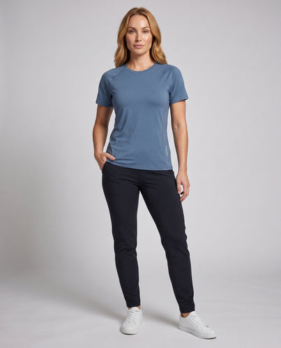 Damen sportliches Funktions-T-Shirt mit ergonomischem Schnitt R&B